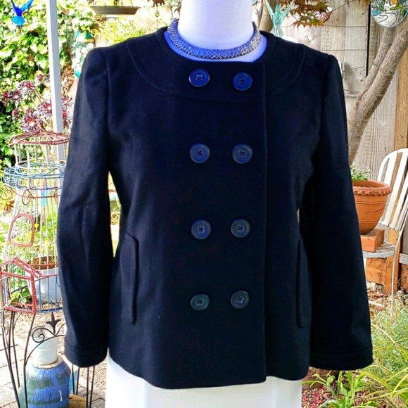 J Crew Pippa Wool Cashmere Crop Jacket Size 6